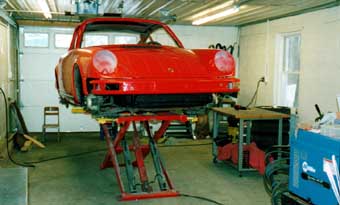 Porsche 911 painted Guards Red