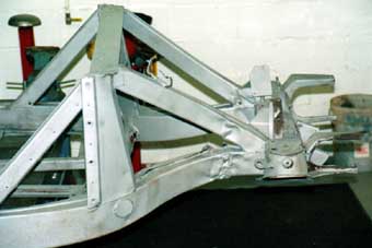 Bent original frame front