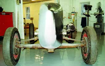 Rear view of exhaust